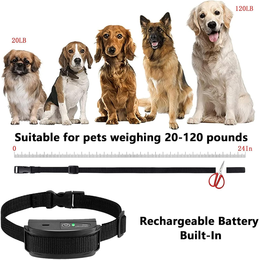 In-Ground Electric Pet Fence with 2 Waterproof Rechargeable Collars Z586