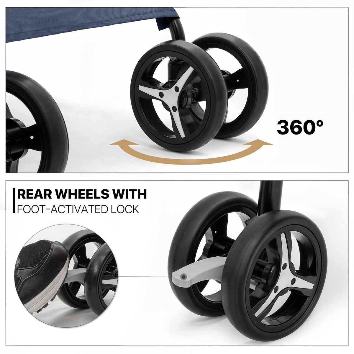 Navy Blue Pet Stroller R50050