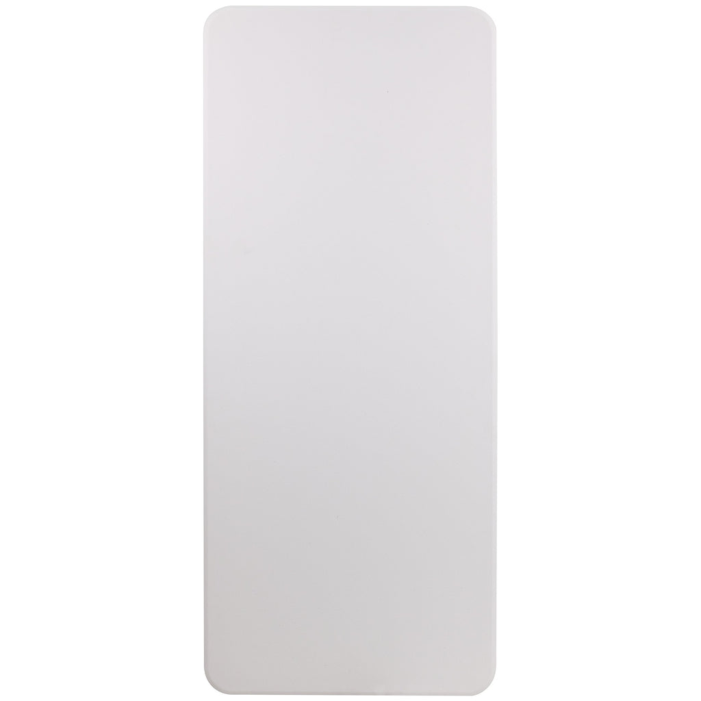 6-Foot Granite White Plastic Folding Table D20438