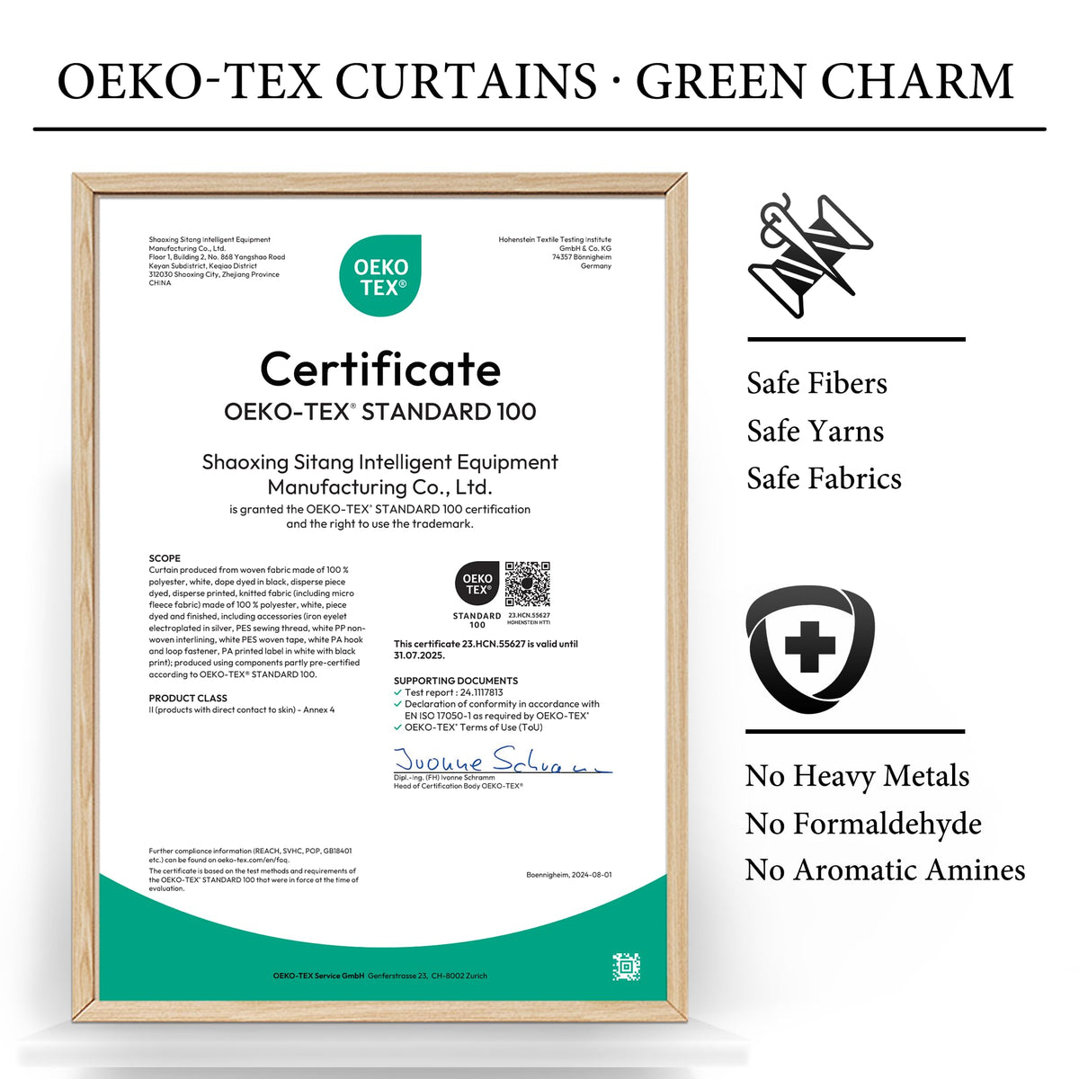 100% Blackout Linen French Door Curtain U68224