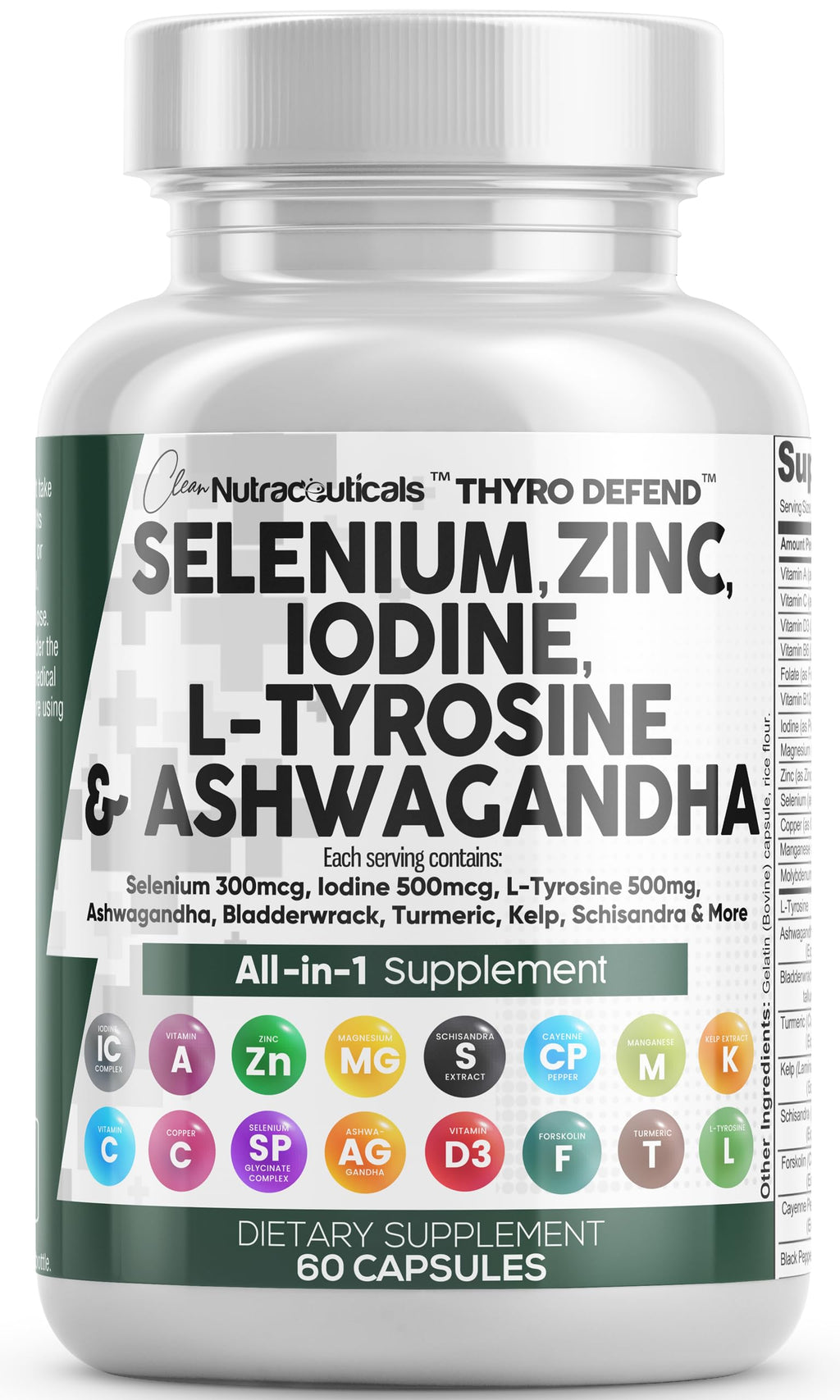 Selenium Iodine Thyroid Support Capsules Z2770