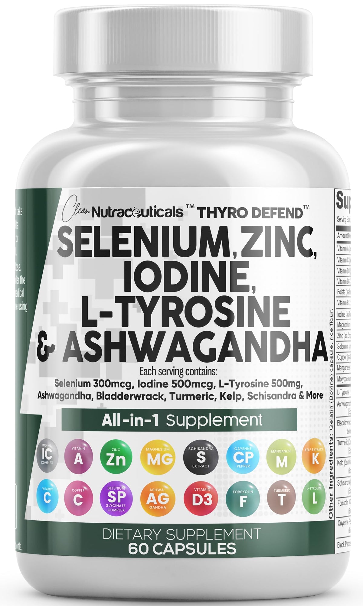 Selenium Iodine Thyroid Support Capsules Z2770