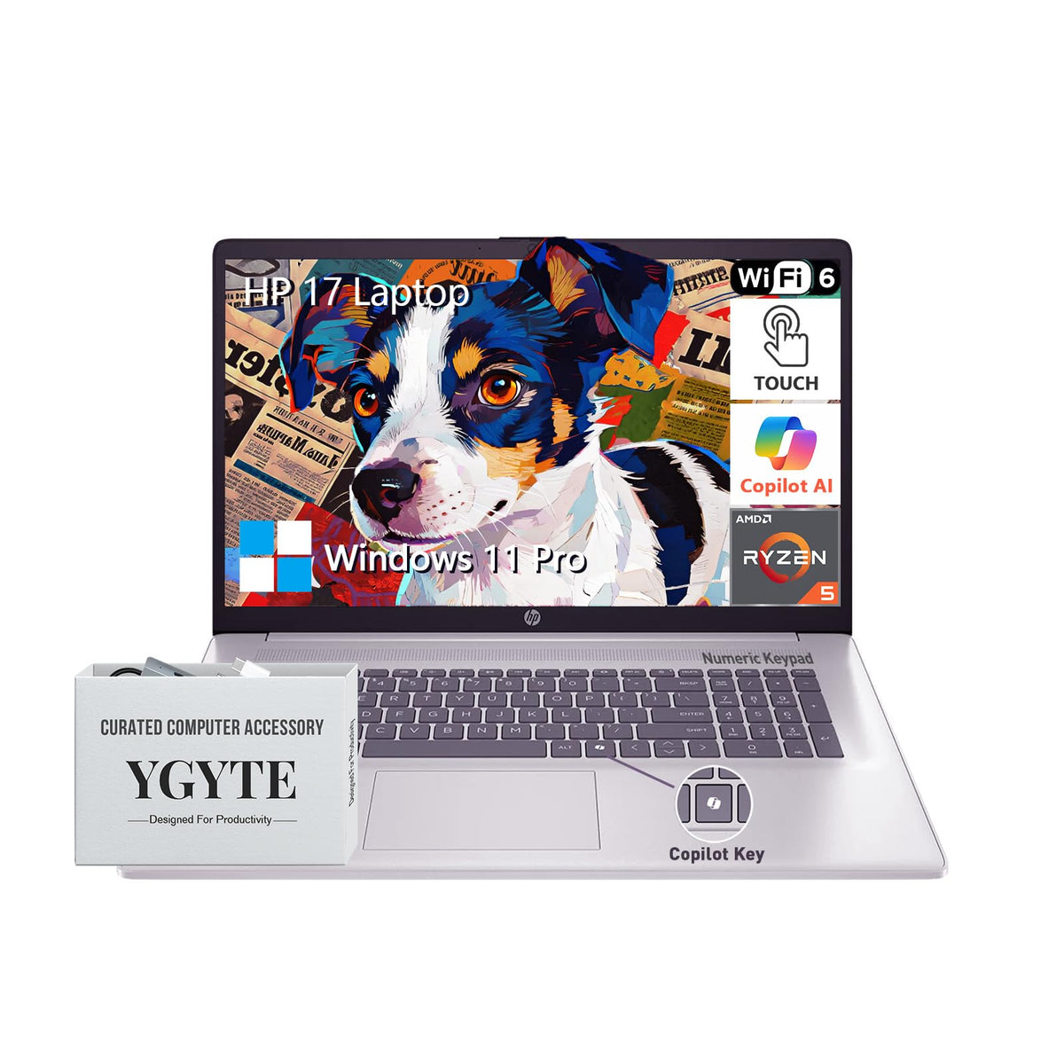 17.3 Inch Touchscreen Laptop, AMD Ryzen 5, 16GB RAM 1TB SSD M506