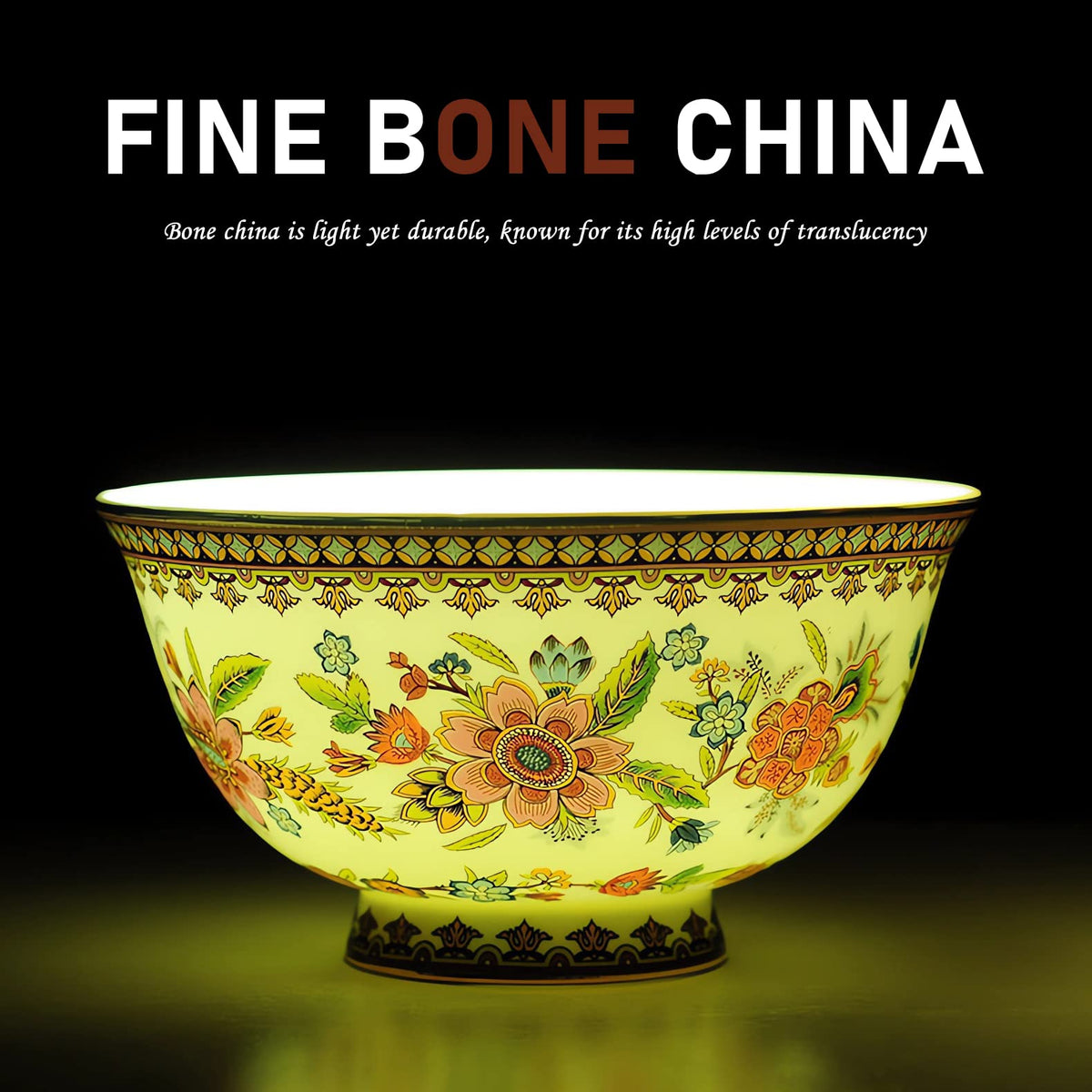 Fine China 12-Piece Dinnerware Set for 4 with 24K Gold Trim A68726