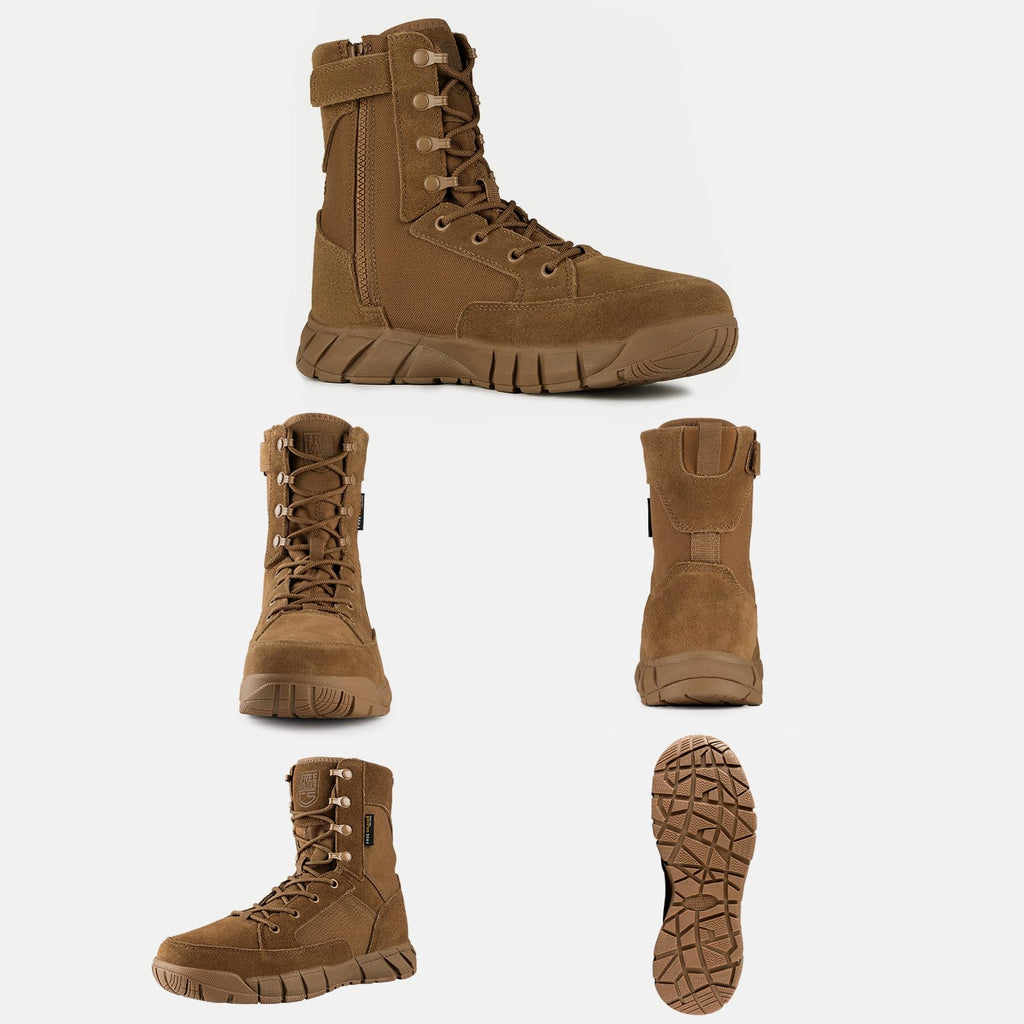8" Zip Military Tactical Boot T65401
