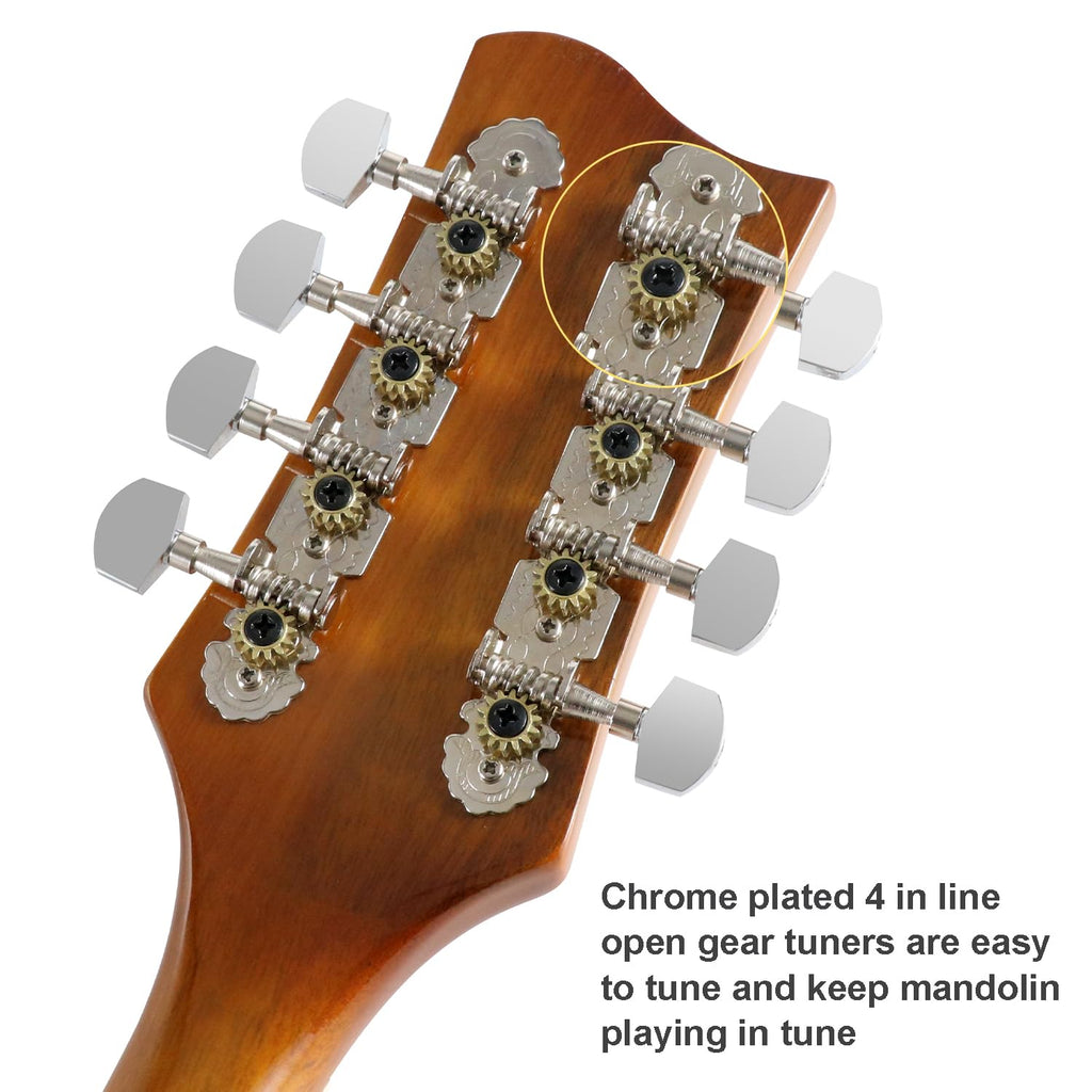 8 String Acoustic-Electric Mandolin Instrument with Pickup J576