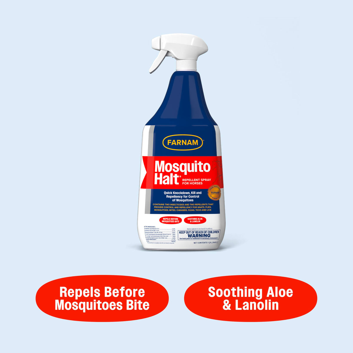 Mosquito Repellent Spray for Horses, 32 oz L90874
