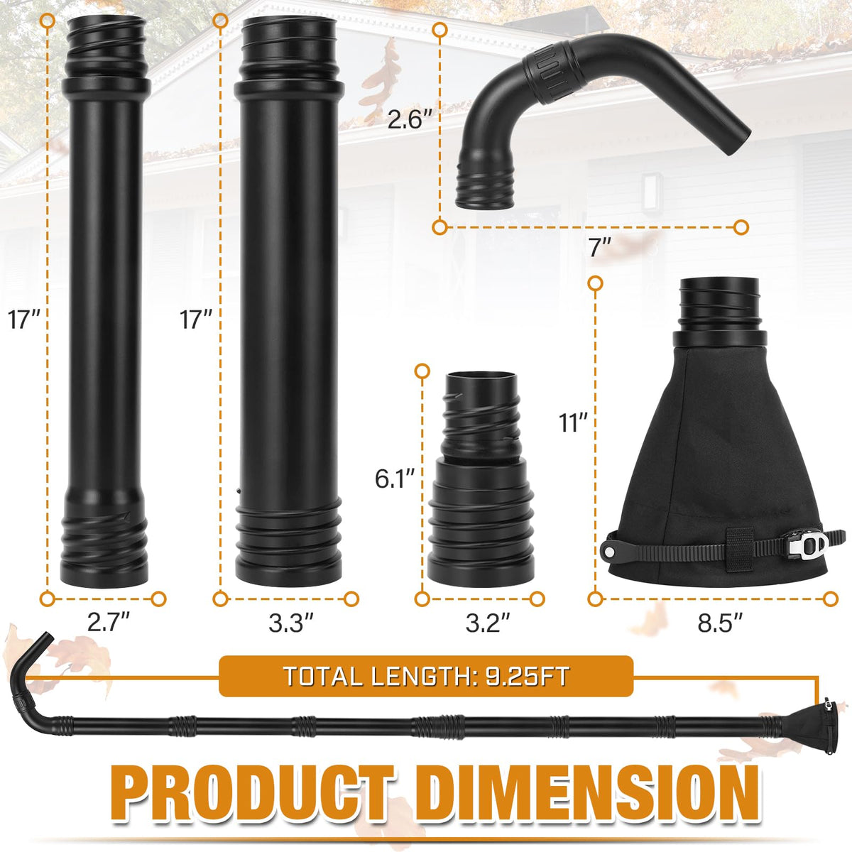Leaf Blower Gutter Attachment H526