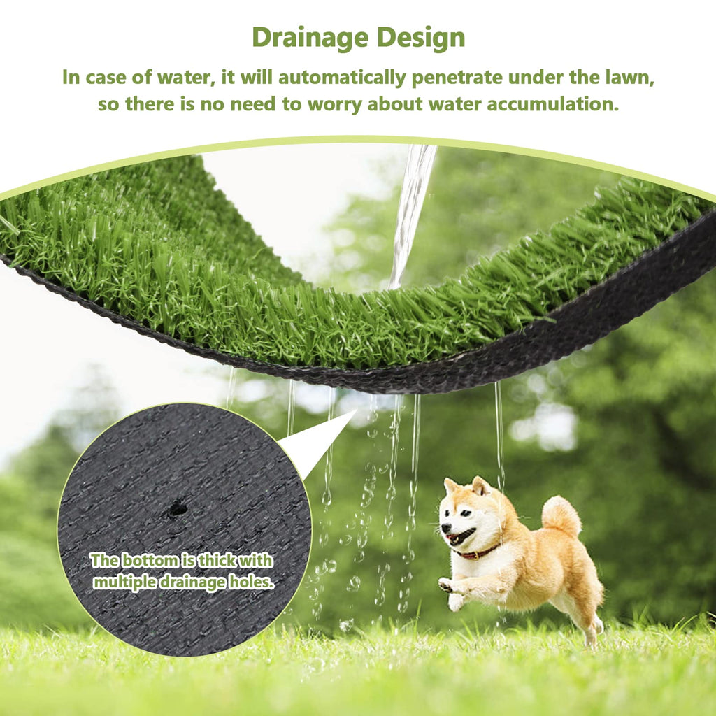 43.3 x 29.5 Inches Washable Artificial Grass Rug J645629