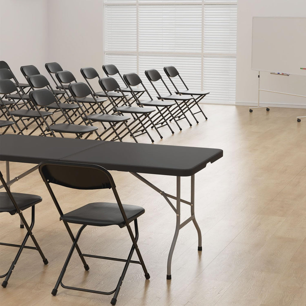 Portable Heavy Duty Folding Chairs 10 Pack Black V834