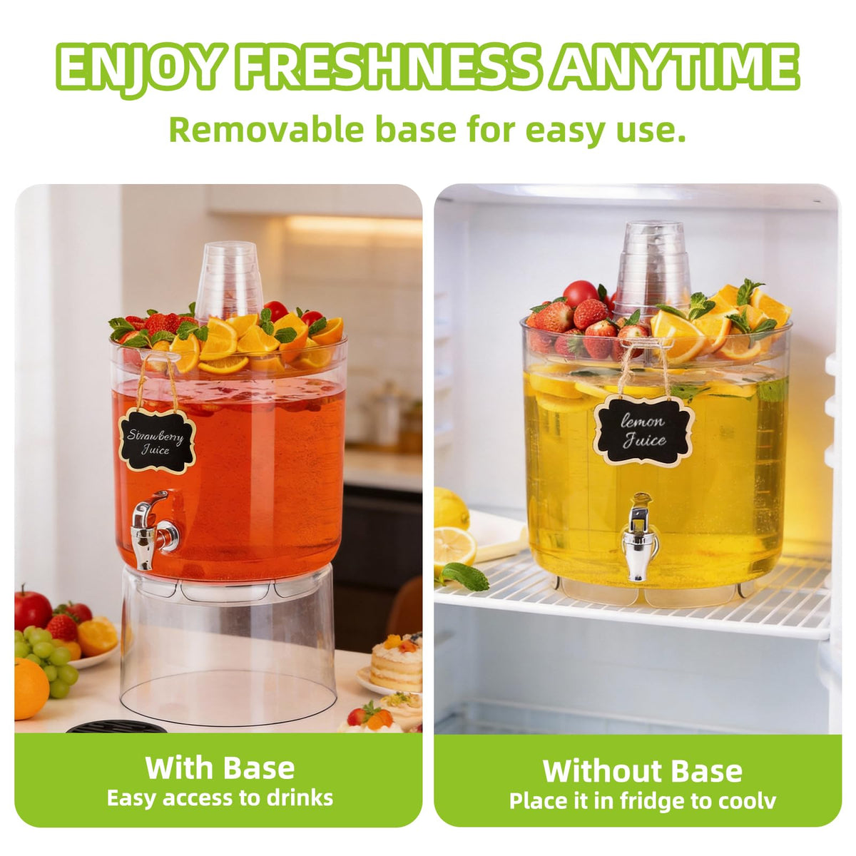 2 Gallon Drink Dispenser with Multi-Function Lid S54055