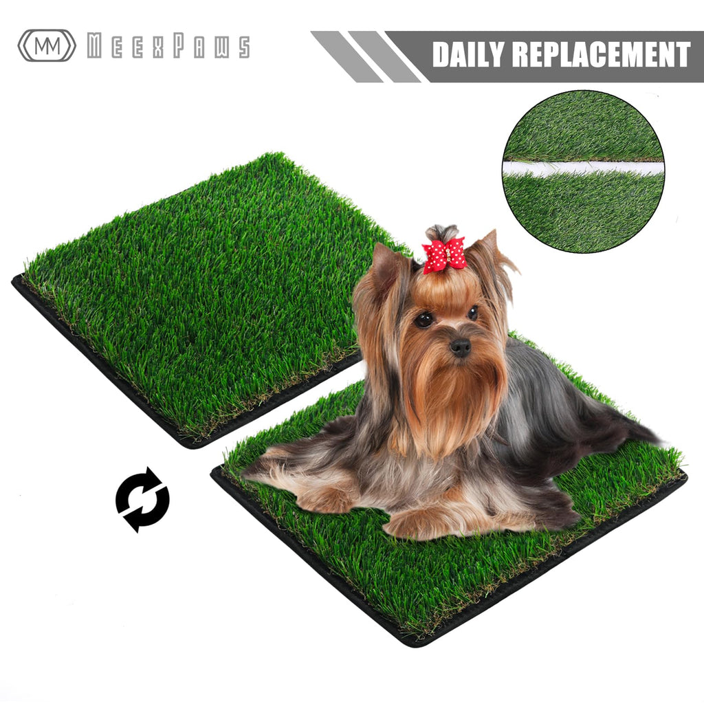 Extra Small Dog Grass Pee Pads with Tray T8228