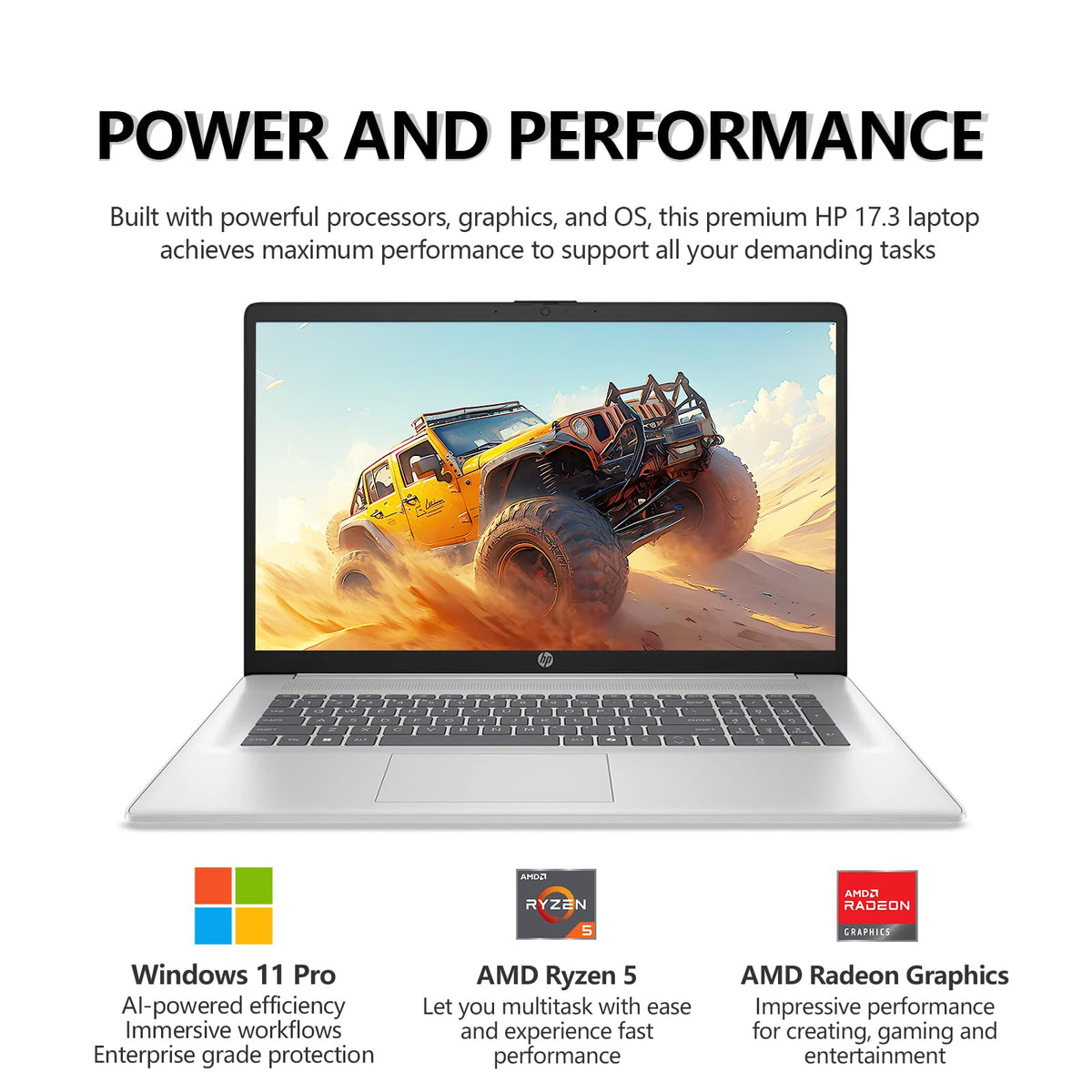 17.3 Inch Touchscreen Laptop, AMD Ryzen 5, 16GB RAM 1TB SSD M506