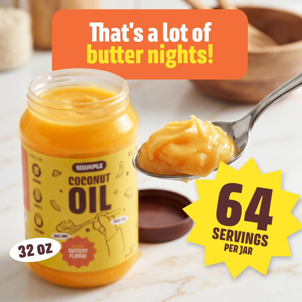 Natural Butter Flavored Coconut Oil 32 oz Y6890
