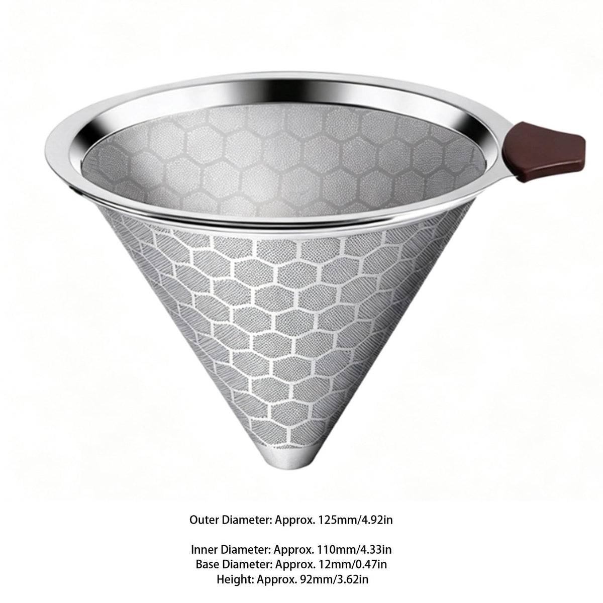 Reusable Stainless Steel Cone Coffee Filter M525326
