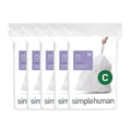 100 Count Drawstring Kitchen Trash Bags, 10-12 Liter, White M2742