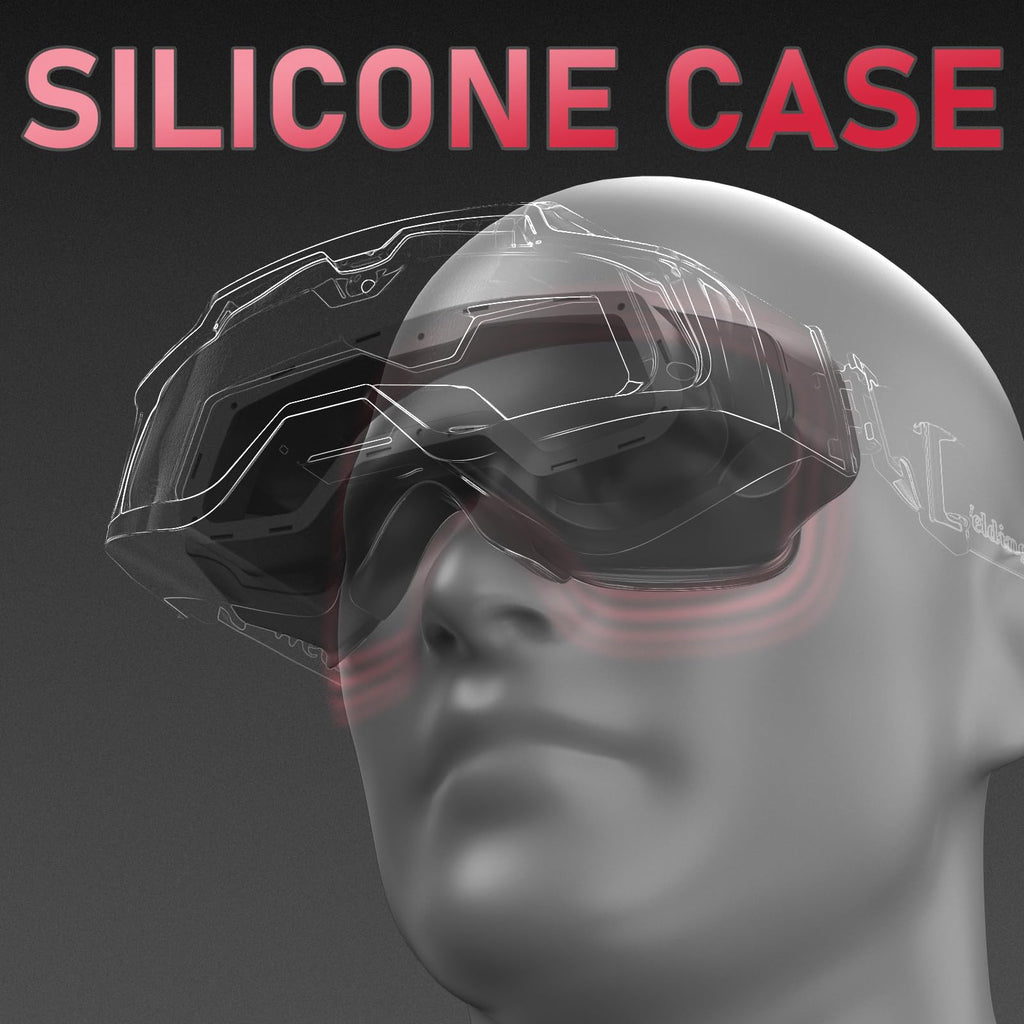 Auto-Darkening Welding Goggles with LED Light and Face Shield H8911