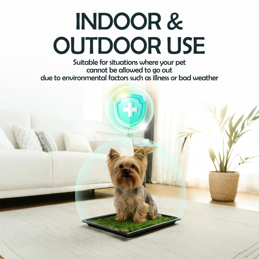 Extra Small Dog Grass Pee Pads with Tray T8228