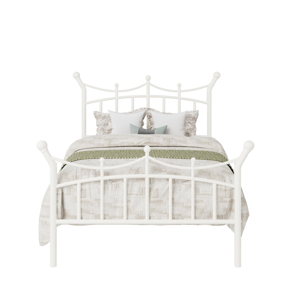 Twin Size White Metal Bed Frame T403