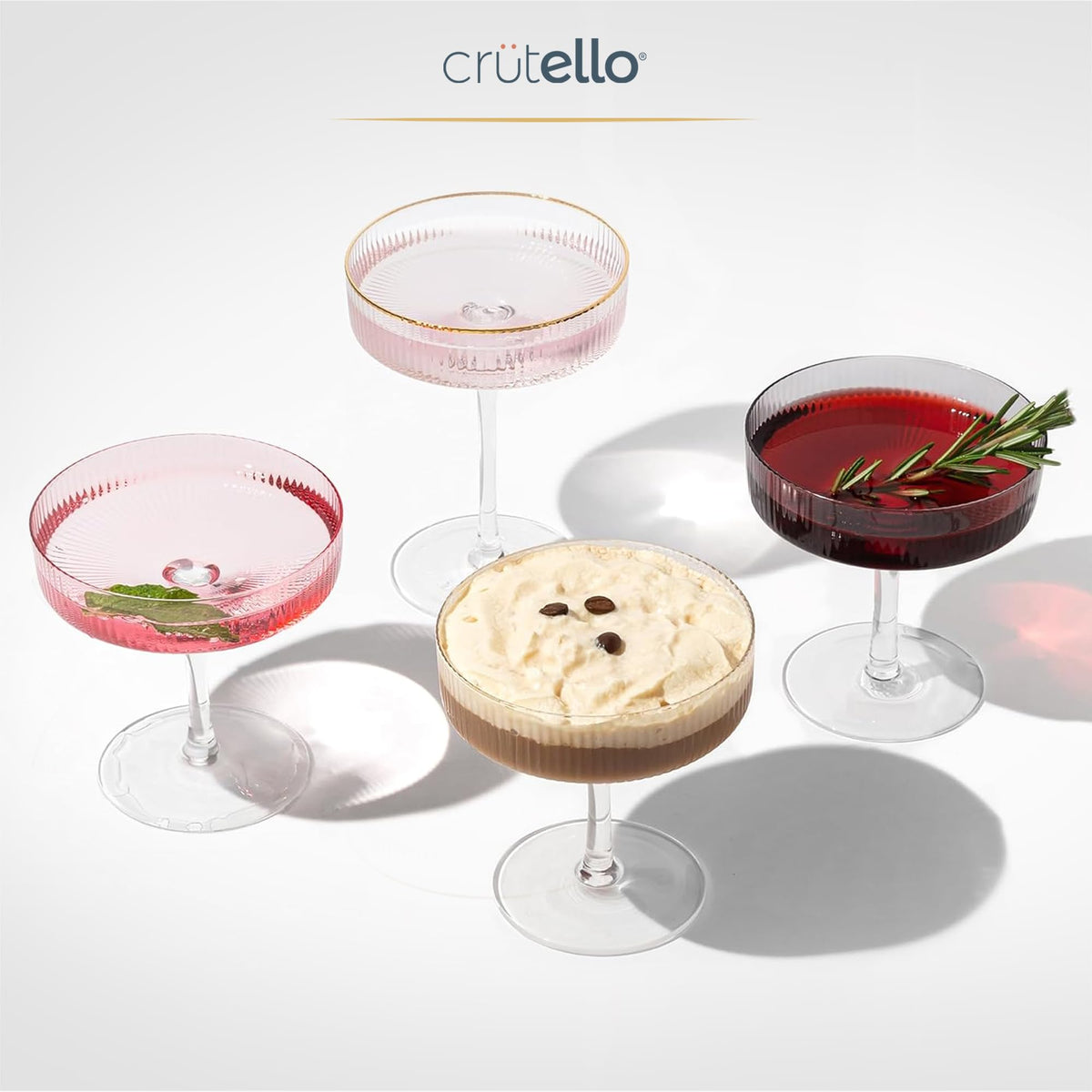 Champagne Coupe Glasses Set of 4 Q6241
