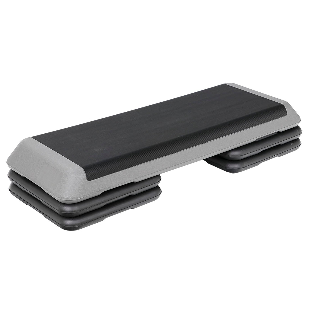 43" Adjustable Aerobic Exercise Step Platform with 4 Removable Risers Y544
