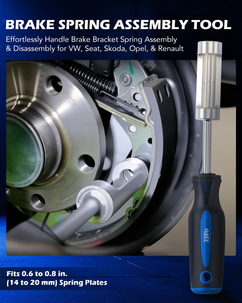 15-Piece Drum & Disc Brake Tool Kit K796062