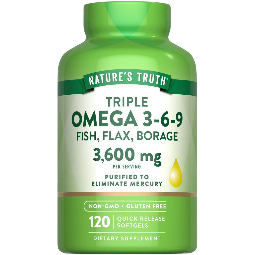 Omega 3-6-9 Softgels 3600mg 120 Count W4297