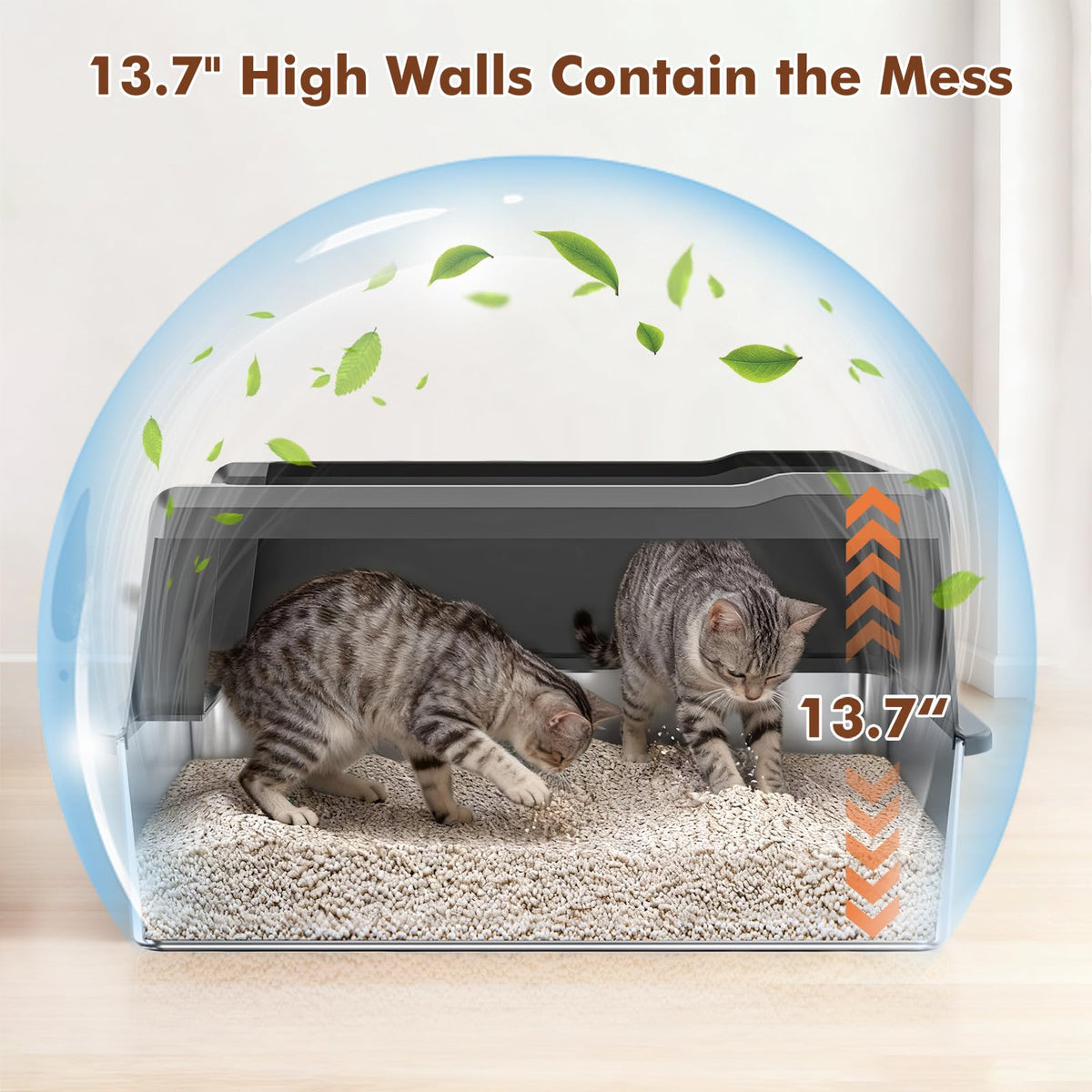 Extra Large Stainless Steel Litter Box Y1552