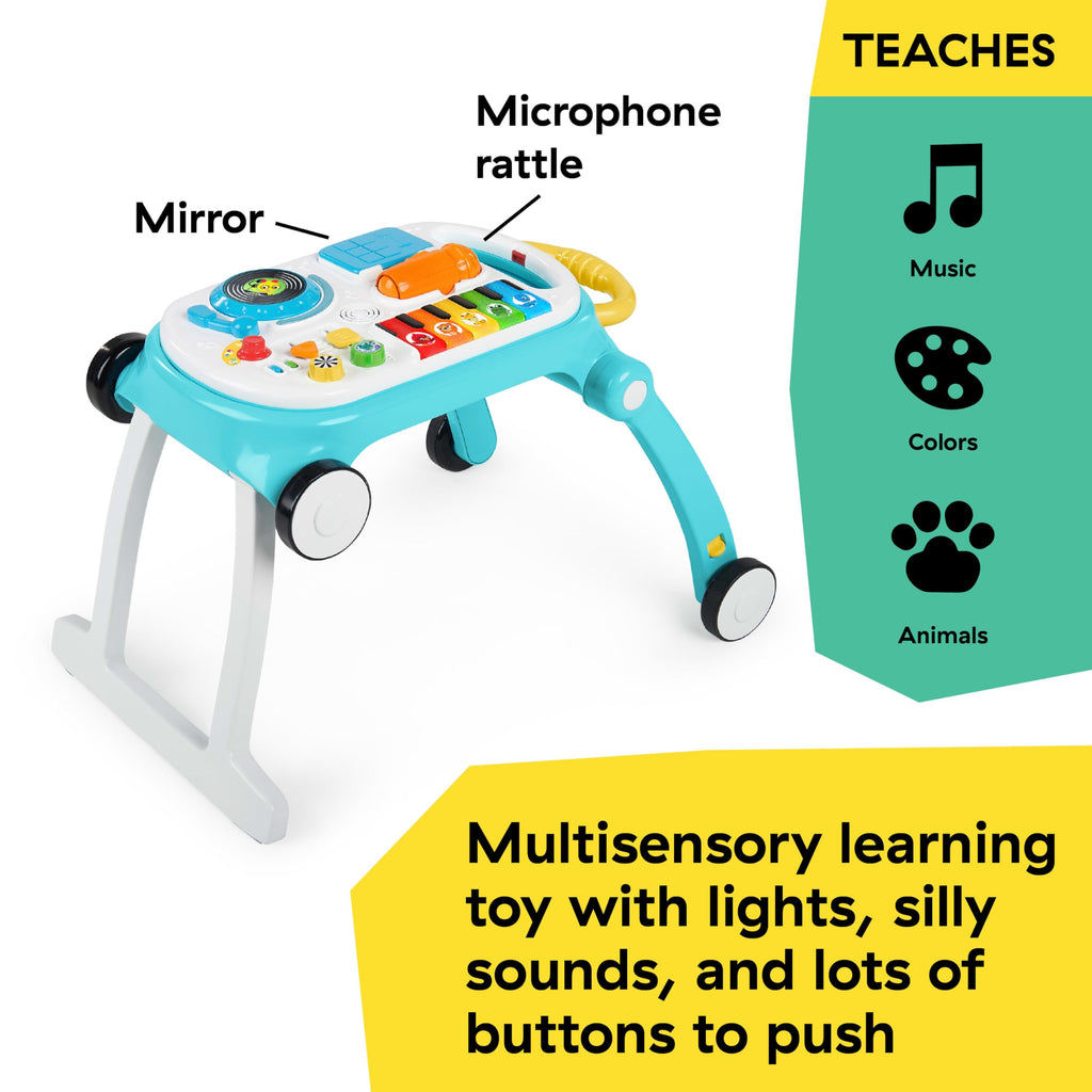 4-in-1 Push Walker Activity Center Toddler Table Floor Toy V2182