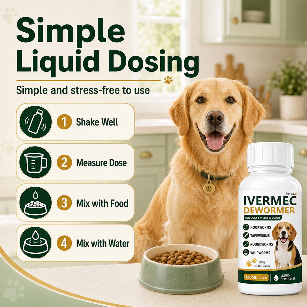 Broad Spectrum Dog Dewormer Liquid 120ml W739
