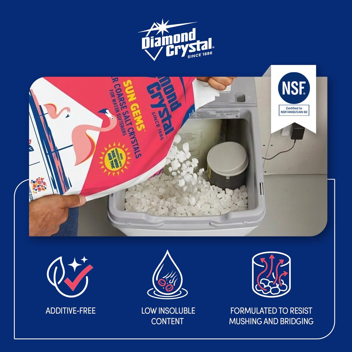 Coarse Salt Crystals, 40 Pounds X99213
