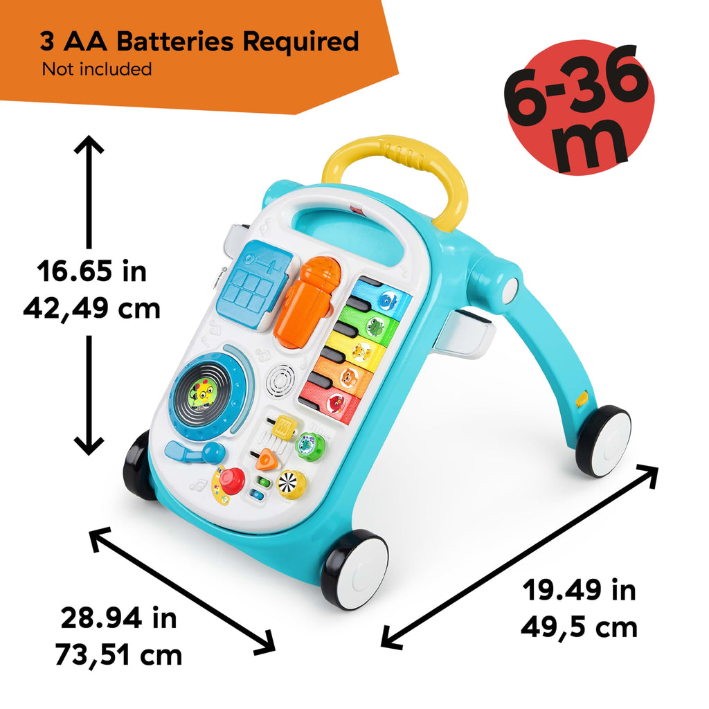 4-in-1 Push Walker Activity Center Toddler Table Floor Toy V2182