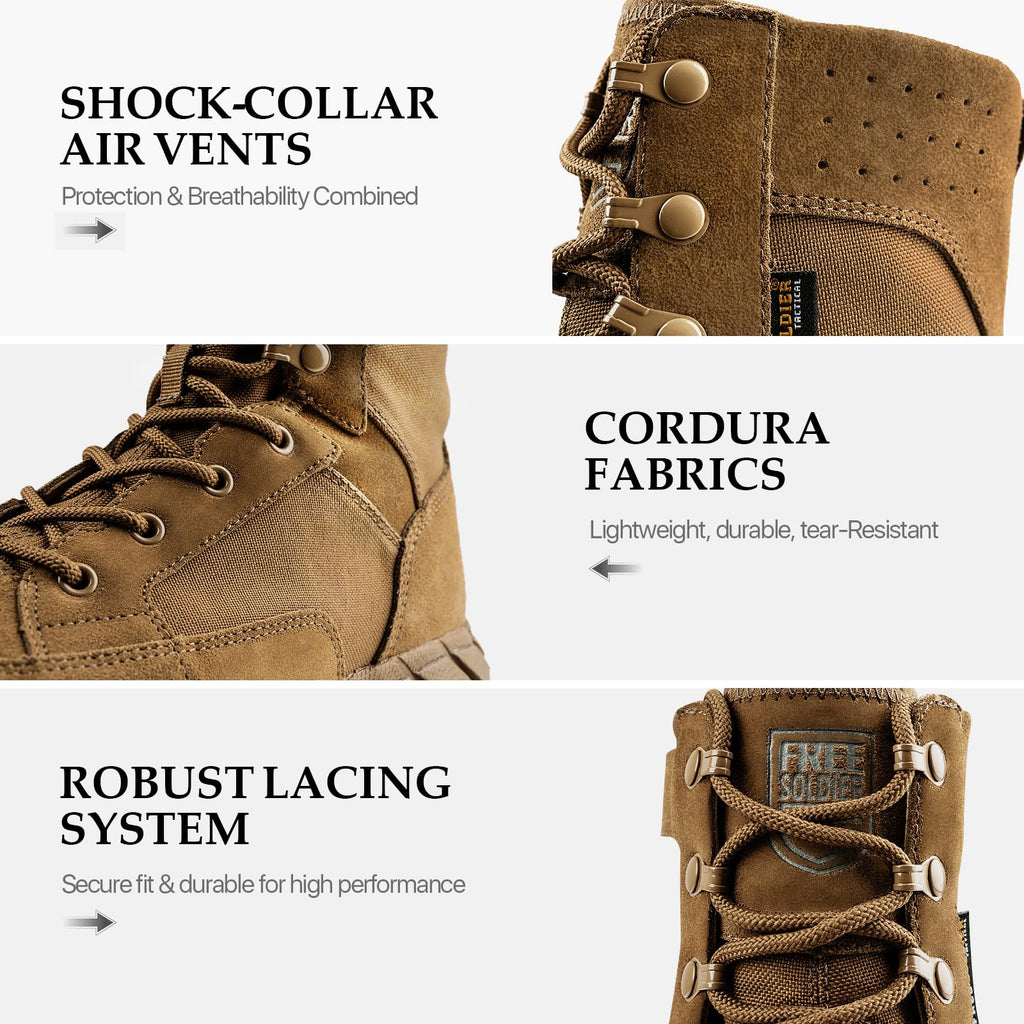 8" Zip Military Tactical Boot T65401