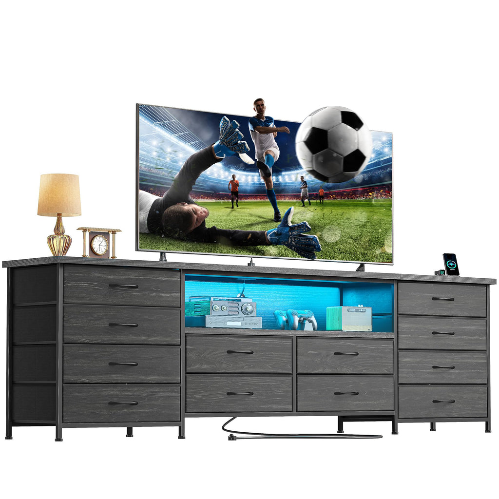 Black 12 Drawer Dresser E137