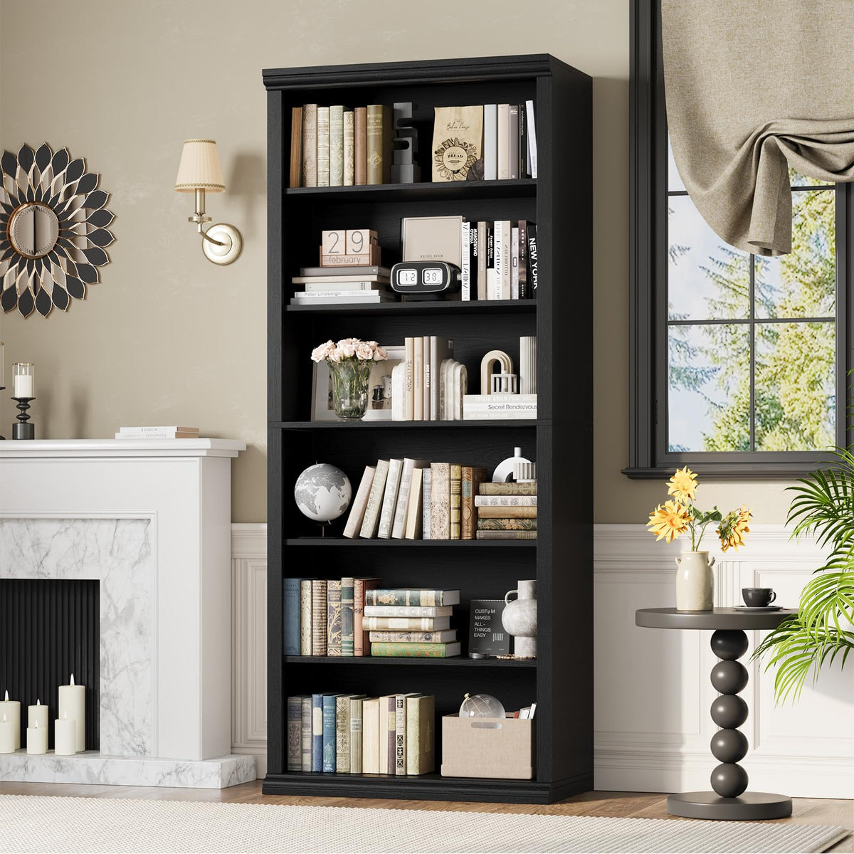 Black Tall Bookshelf T18270