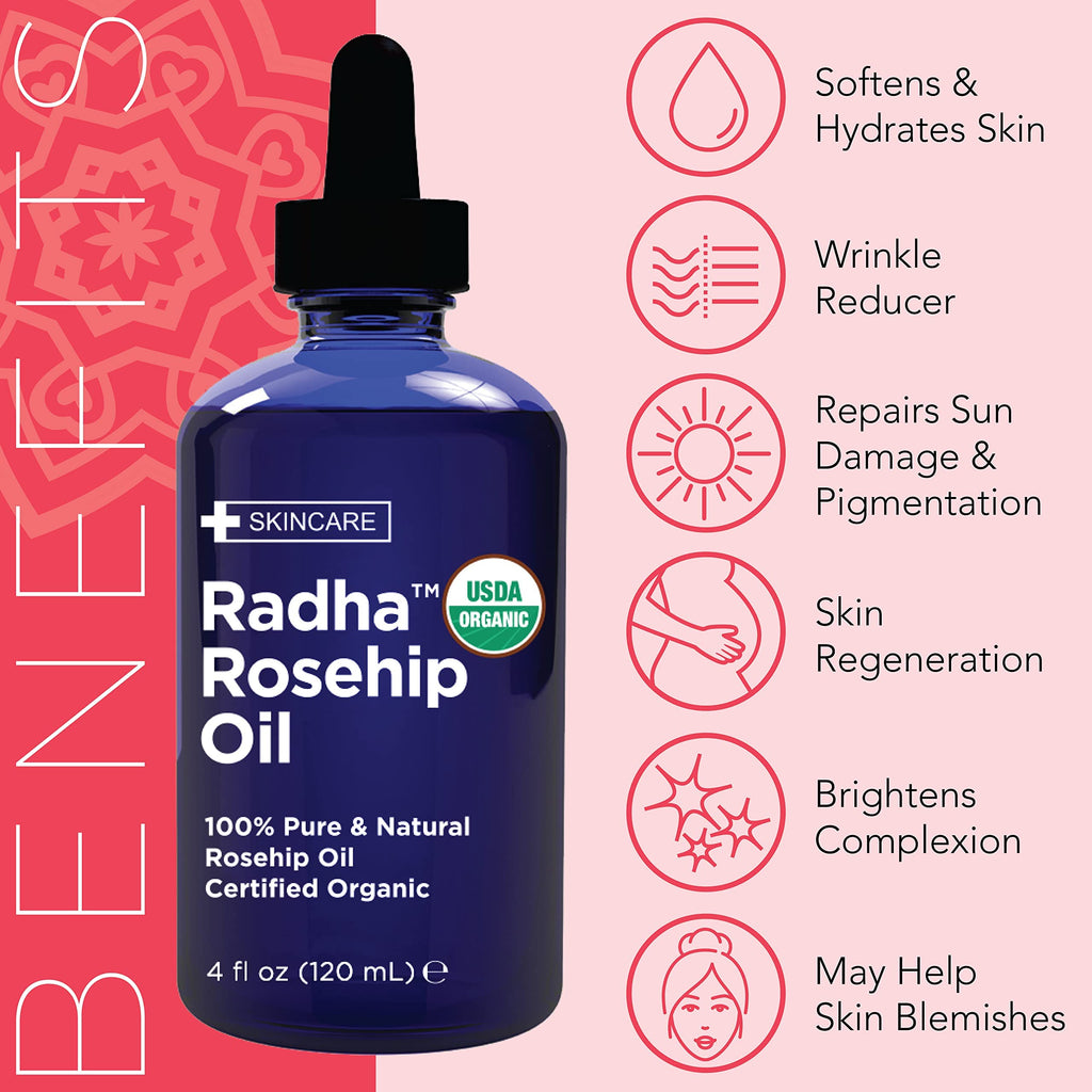 4 oz Organic Rosehip Seed Oil Cold Pressed Z444641