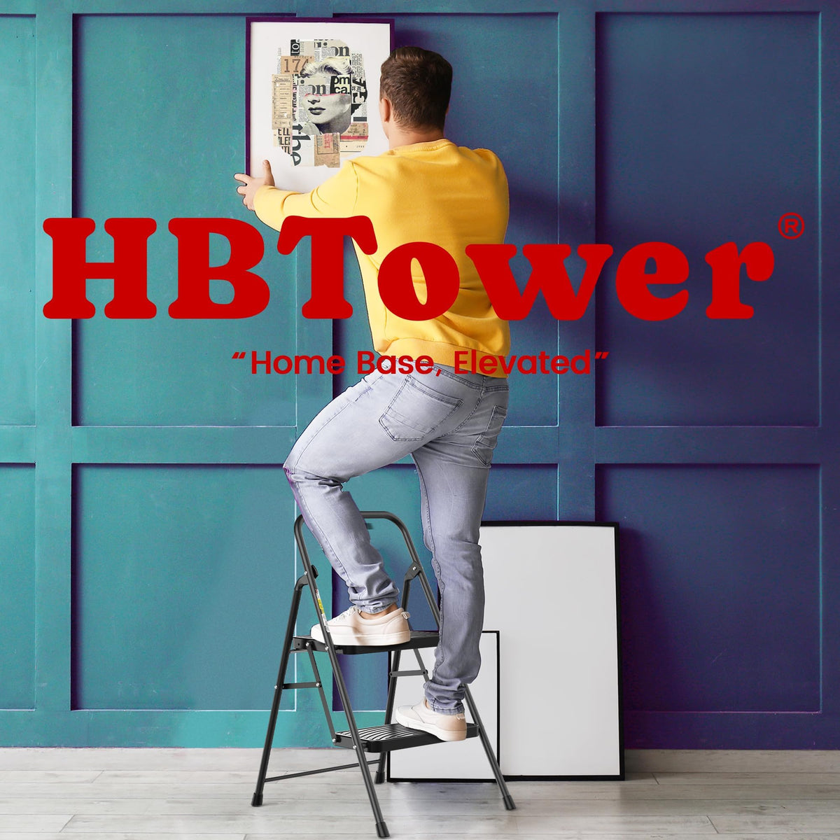 2 Step Ladder with Anti-Slip Pedal W13128