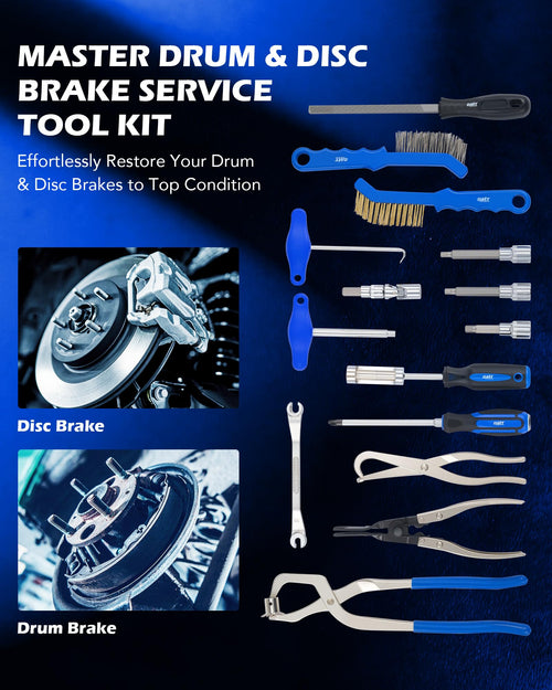 15-Piece Drum & Disc Brake Tool Kit K796062