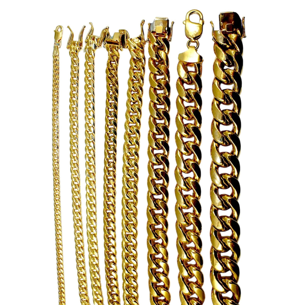 14K Yellow Gold Miami Cuban Chain W6742
