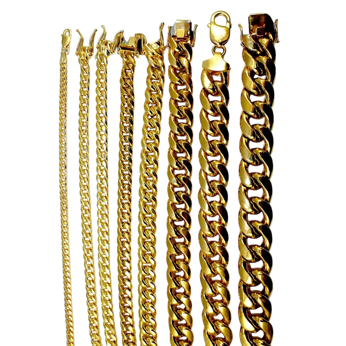 14K Yellow Gold Miami Cuban Chain W6742