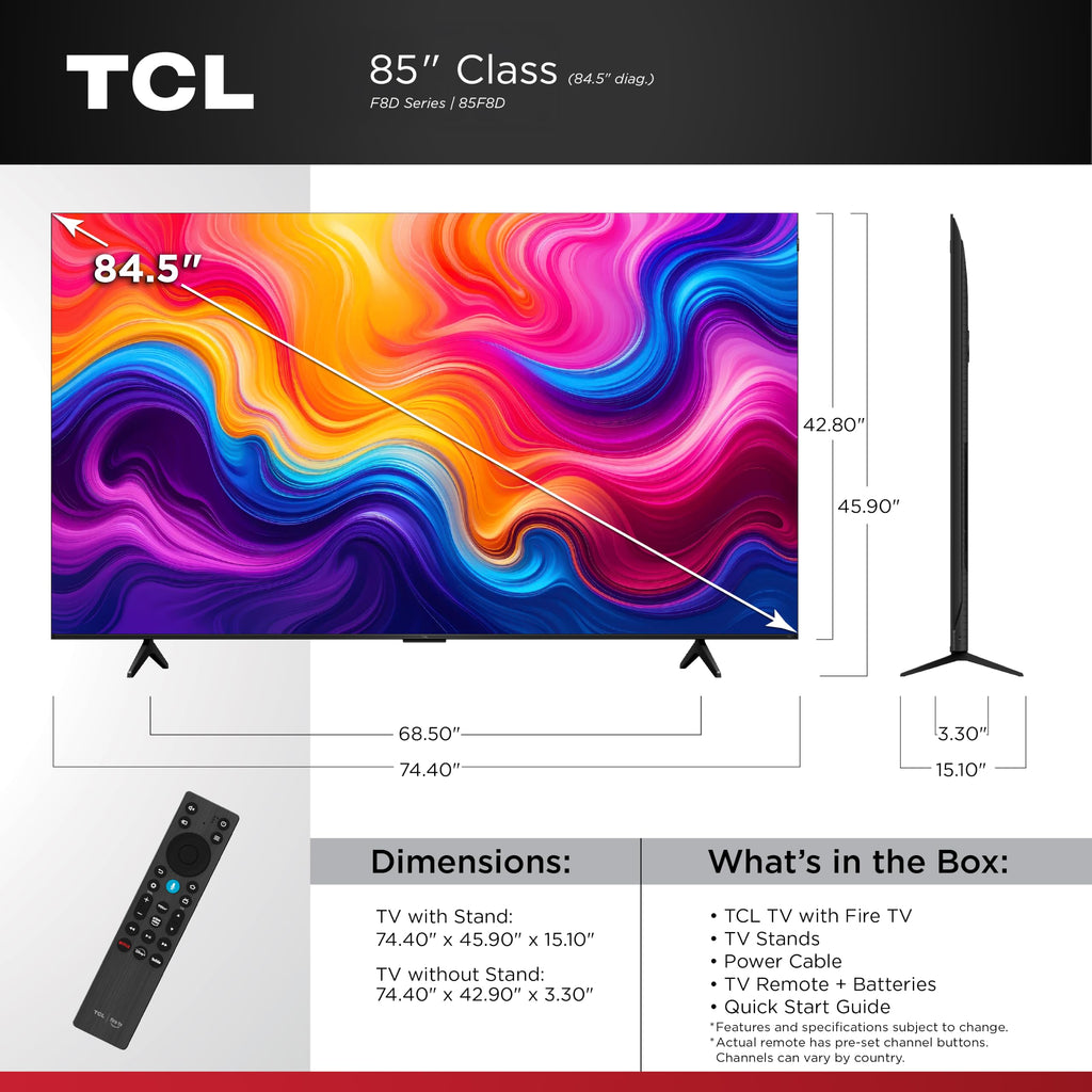 85-Inch 4K QLED Smart TV Y558165
