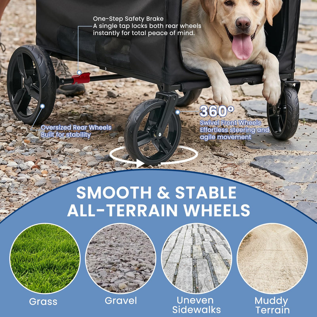 Large Foldable Dog Stroller D685