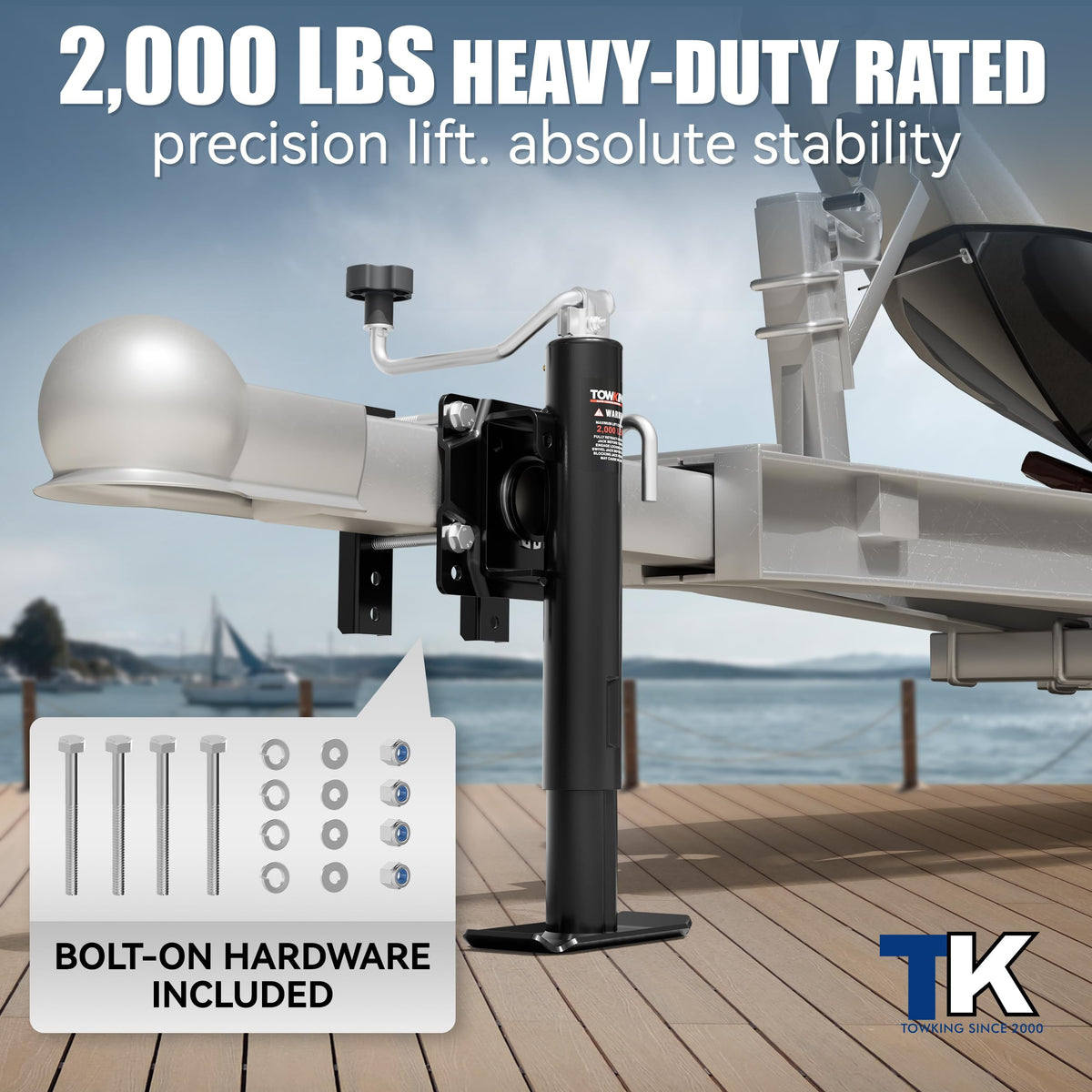 2000 lbs 10in Lift Compact Boat Trailer Jack Q4967