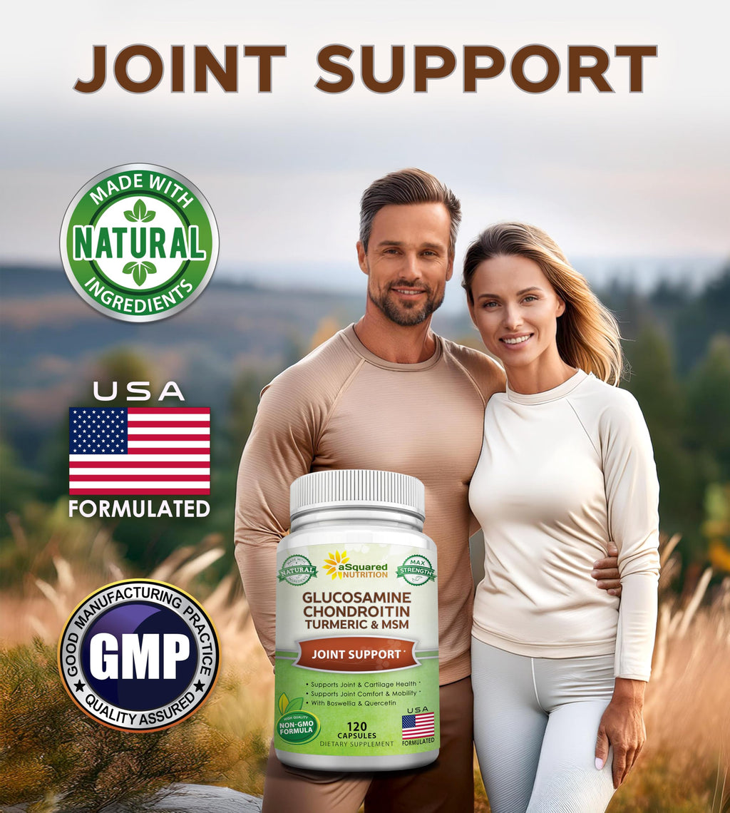 Glucosamine Chondroitin Turmeric MSM Boswellia 120 Capsules Supplement A6881