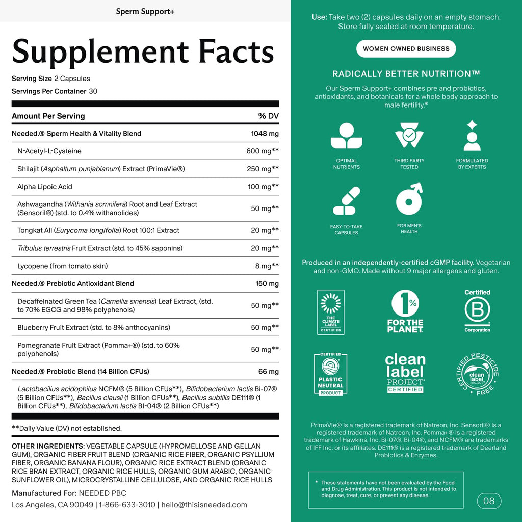 Sperm Support 60 Capsules P862603
