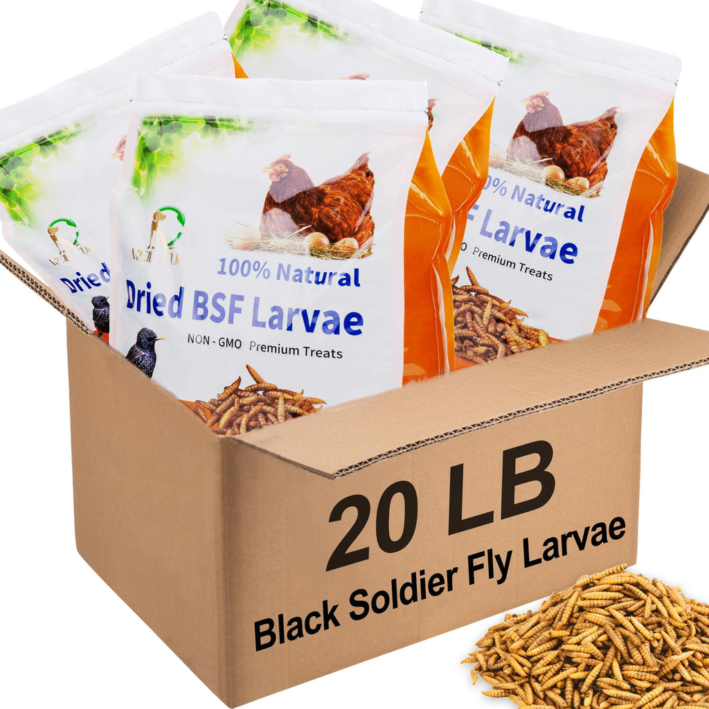 Black Soldier Fly Larvae Chicken Feed 20LB H469187