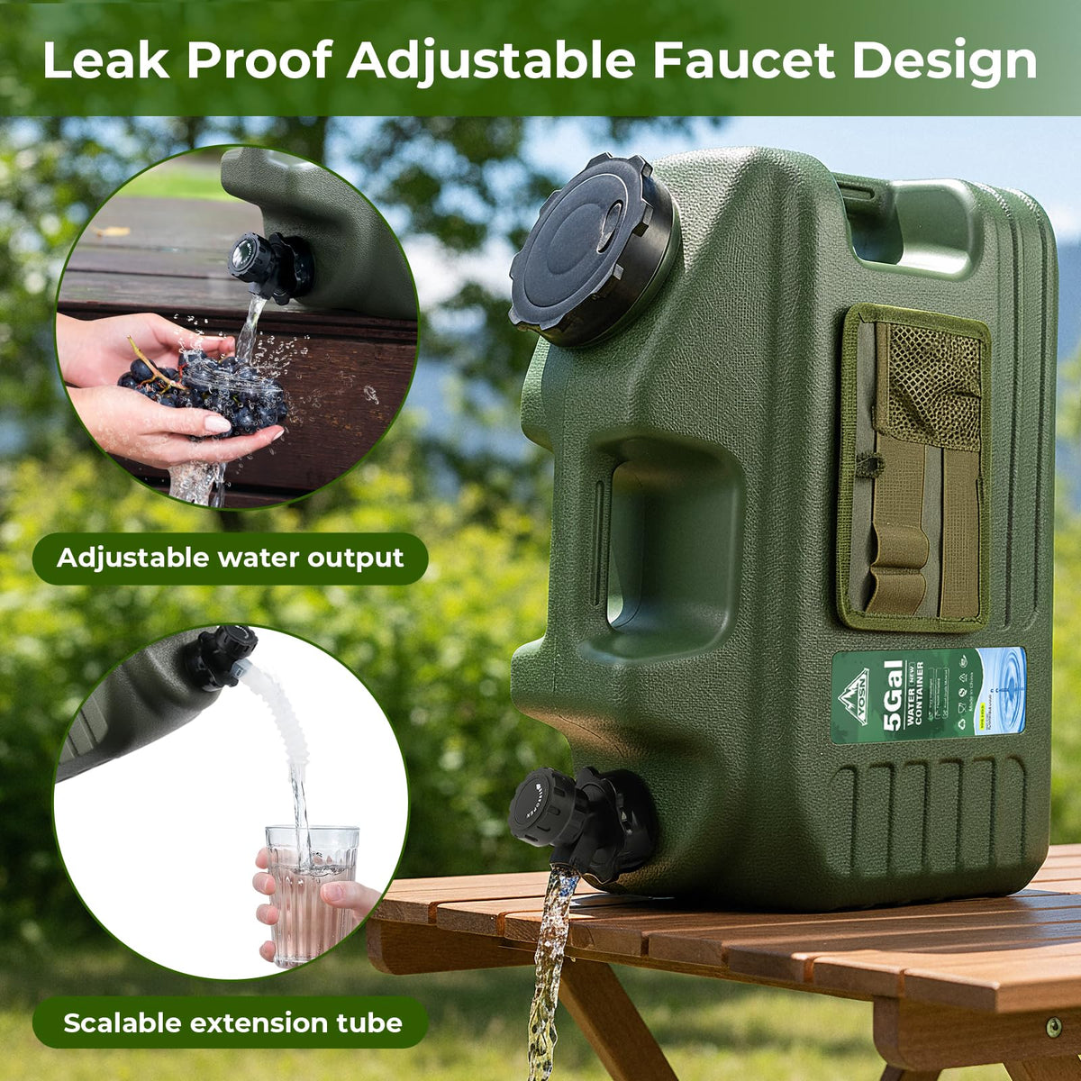 5 Gallon BPA Free Water Jug with Spigot E718250
