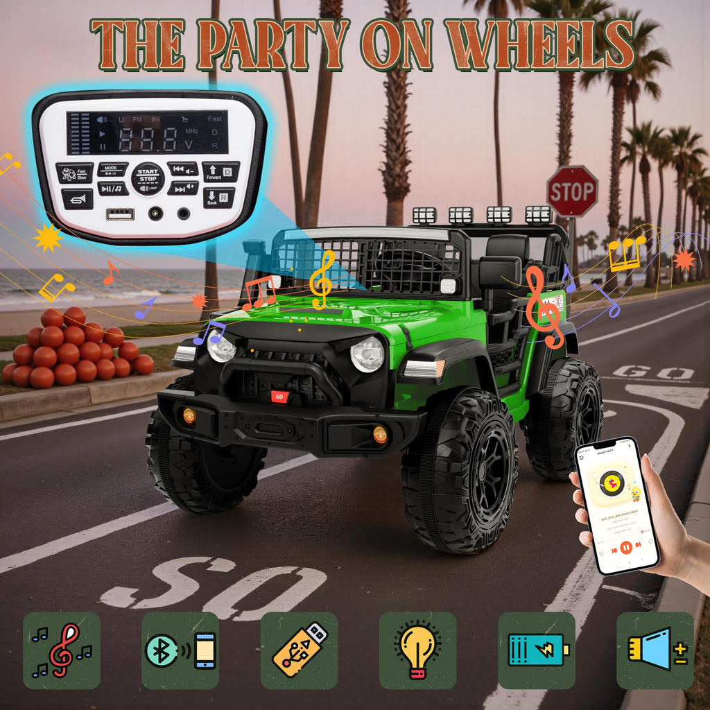 24V 2 Seater 4x4 Electric Ride on Truck U59010