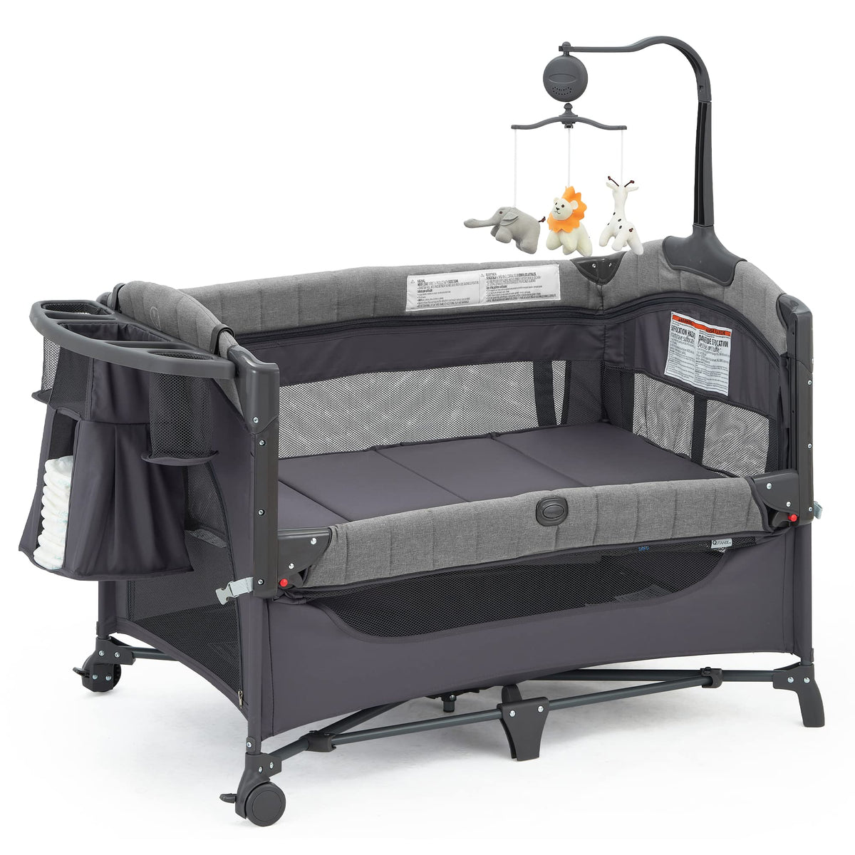 5-in-1 Pack and Play with Bassinet and Changing Table K957