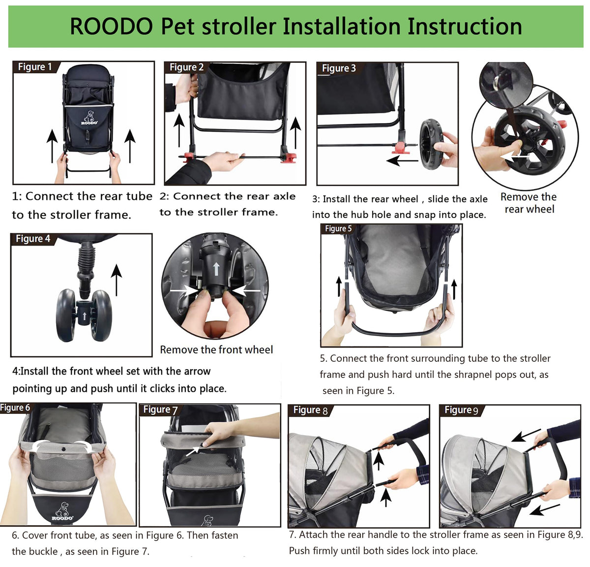 3 Wheel Foldable Pet Stroller E19879
